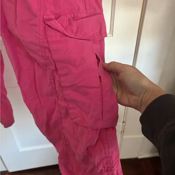 Bright Pink FP Movement Highwaist Cargo Pants - Picture 8 of 12